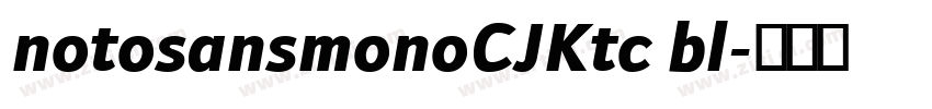 notosansmonoCJKtc bl字体转换